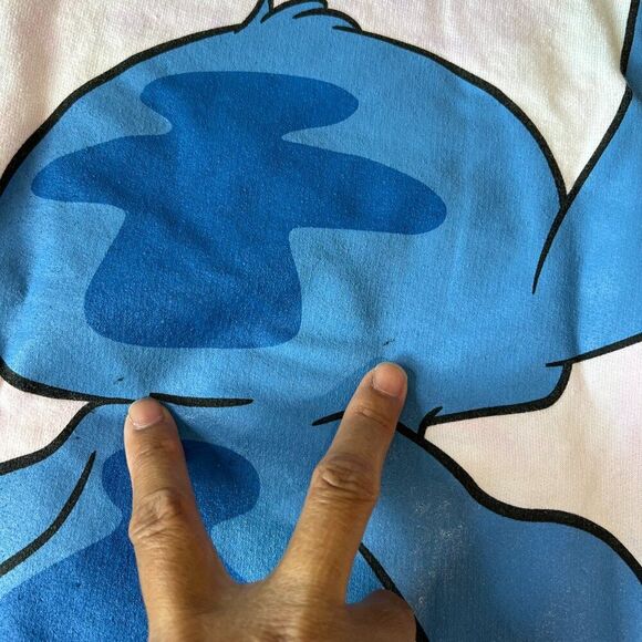 Disney Stitch Sweater Pastel Tie Dye Size Small Disneyland Lilo Sweatshirt - Picture 8 of 8